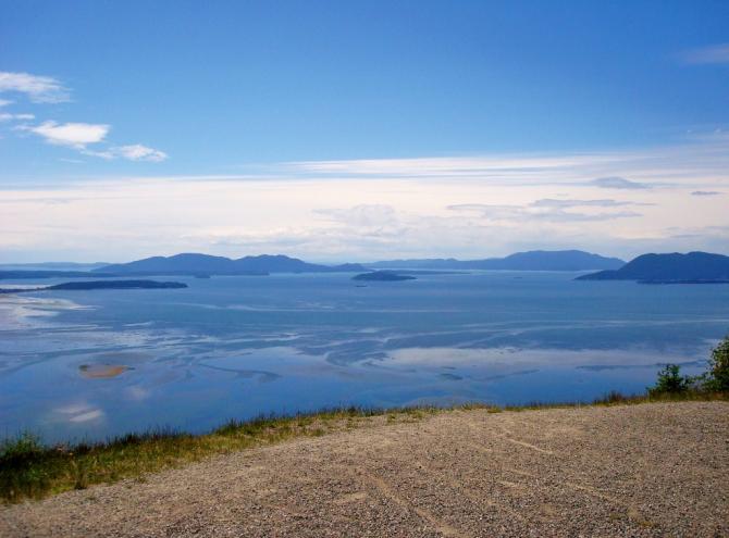 Der Start nach Westen hinaus.