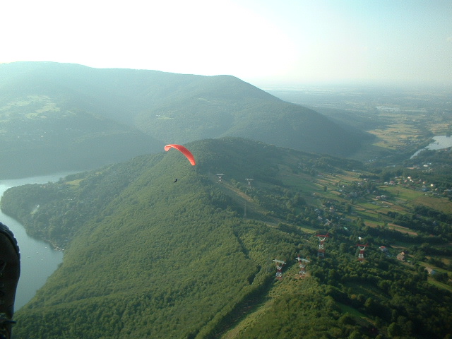 Blick auf die Ortschaften Kozubnik und Porabka vom Westhang.