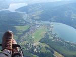 Paragliding Fluggebiet Europa Polen ,Zar,Der Blick auf Miedzybrodzie Zywieckie un die Stauseen.