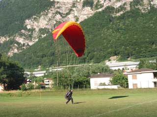 Landeplatz in Capolago (Bild von Team Volo Libero Mte Generoso)