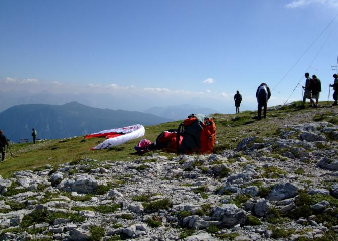Startplatz am Krippenstein am 16. Juli 2008
