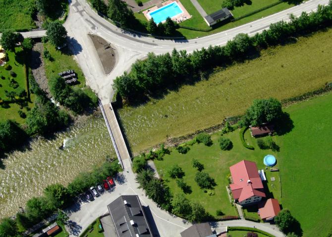 Kurz vor der Landung in Obertraun am 16. Juli 2008