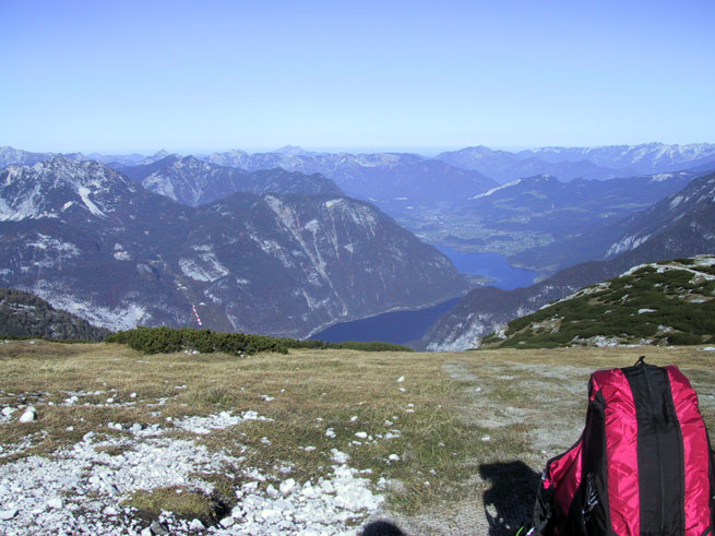 Startplatz mit Blick über den Hallstätter See