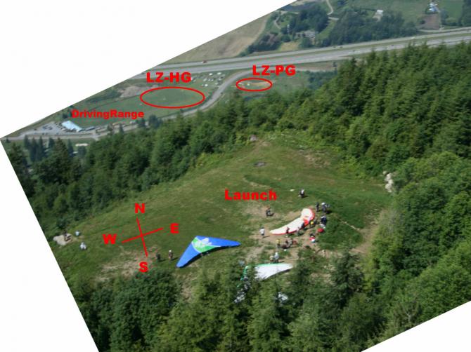 British Columbia - Lower Bridal Falls
Launch and Landingzone
July 2007