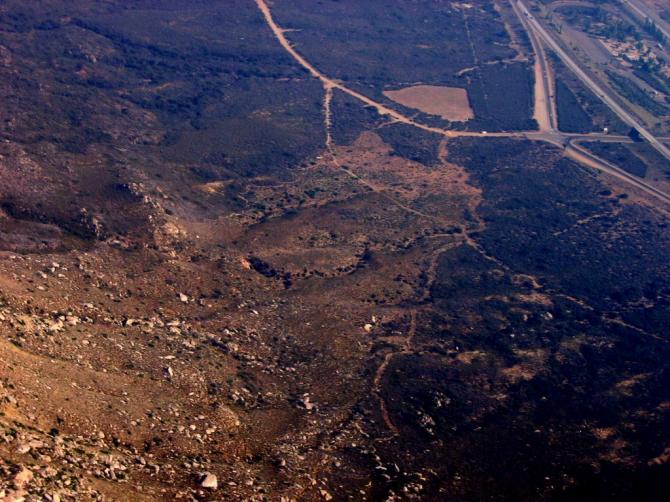 Horse LZ aus Richtung Startplatz - Juni 2004
(Jurgen von Dueszeln)