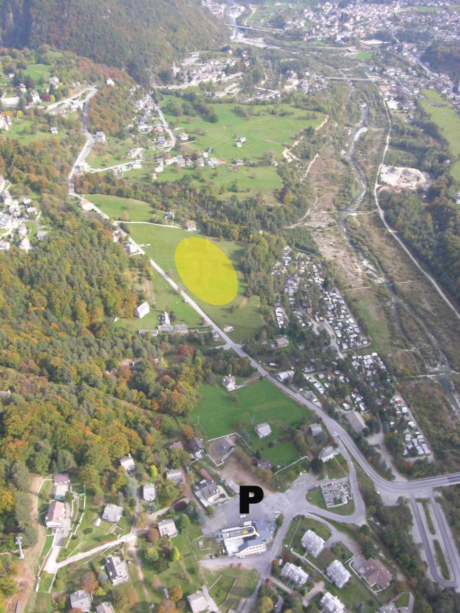 Alternativ Landeplatz
nähe der Bahn