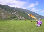 Paragliding Fluggebiet Europa » Italien » Trentino-Südtirol,Watles / Prämajur,Am Landeplatz - September 2005
