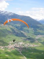 Paragliding Fluggebiet Europa Italien Trentino-Südtirol,Watles / Prämajur,Ausblick vom Startplatz Watles Richtung Mals.