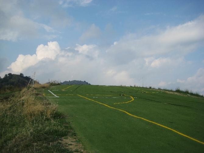 Okt. 2008 Startplatz Gallodoro mit Matten ausgelegt