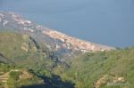 Paragliding Fluggebiet Europa » Italien » Sizilien,Monte Veneretta -Castelmol,Blick von Monte Venere zum LP in Letojanni