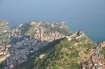 Paragliding Fluggebiet Europa » Italien » Sizilien,Monte Veneretta -Castelmol,Bis zur alten Festung (rechts) dann sind die Leitungen vorbei