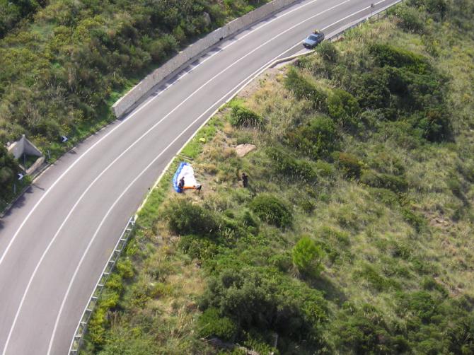 Startplatz Polina 15m von oben.