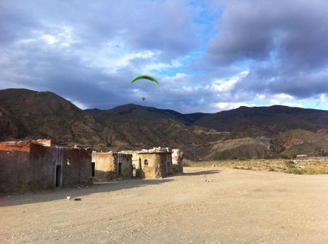 Landeplatz am EXODUS Filmdorf
Foto: M.St.