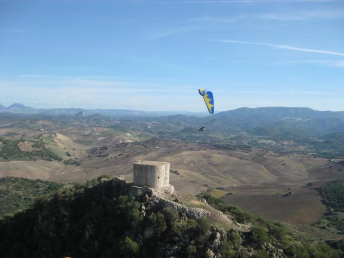 Montellano, Flug zum Turm, November 2010