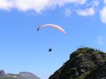 Paragliding Fluggebiet Europa Österreich Salzburg,Fulseck,Trango2 beim Soaren  über dem Startplatz