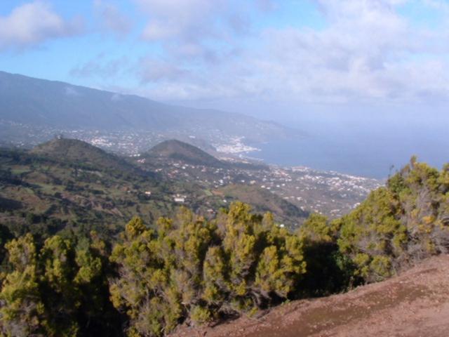 Blick auf Santa Cruz de la Palma vom Montaña Las Toscas