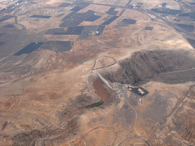 der Startplatz aus ca. 900m NN