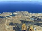 Paragliding Fluggebiet Europa » Spanien » Kanarische Inseln,Lanzarote - Tinajo,hoch über El Cuchillo auf dem Weg nach La Santa