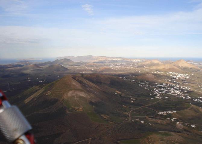 In 1000m über La Asomade sieht man über die ganze Insel. 24.01.2008