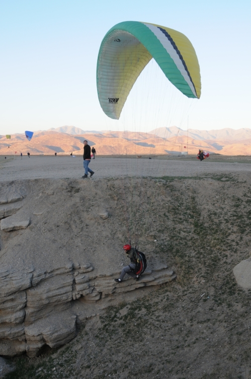 Viele Piloten beherrschen das "Kiten" hier perfekt!