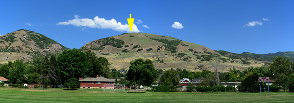 Start von der LZ aus gesehen