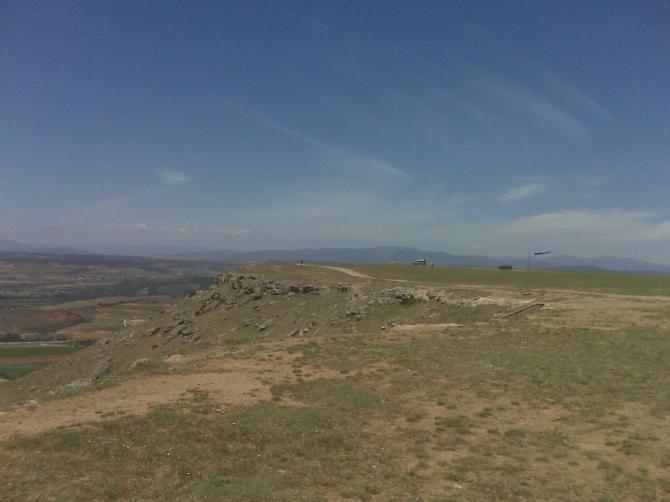 Startplatz Ri Nord mit Drachenrampe nach West