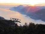 Paragliding Fluggebiet Europa » Italien » Venetien,Monte Baldo,Abendstimmung mit Blick Richtung Süden