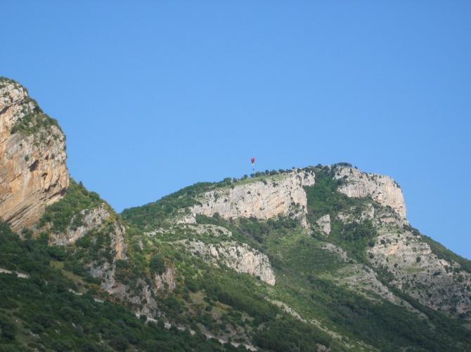 Abflug vom oberer Startplatz