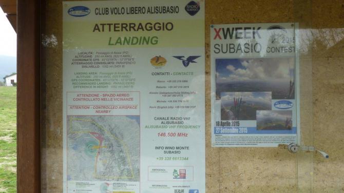 Infotafel Landeplatz