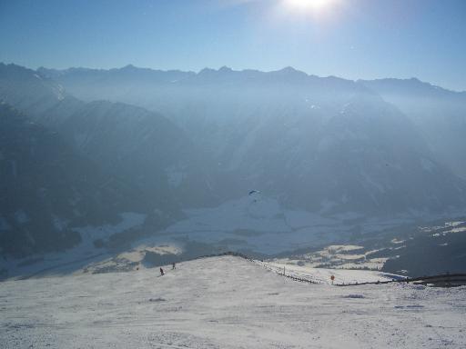 Startpiste im Winter