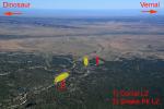 Paragliding Fluggebiet Nordamerika » USA » Colorado,Dinosaur (Blue Mountain),LZ's as seen from TO