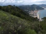 Paragliding Fluggebiet Europa » Italien » Ligurien,Alassio,Startplatz Capo Mele, im Hintergrund Laigueglia