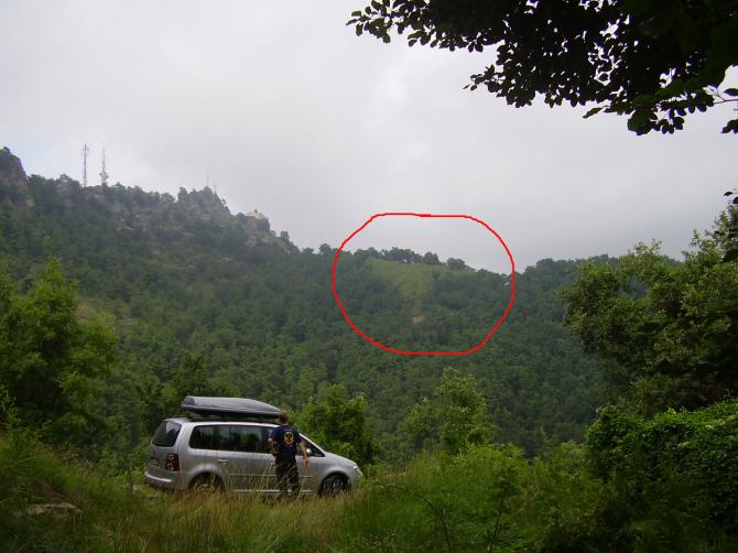 Startplat mit Kreis markiert.