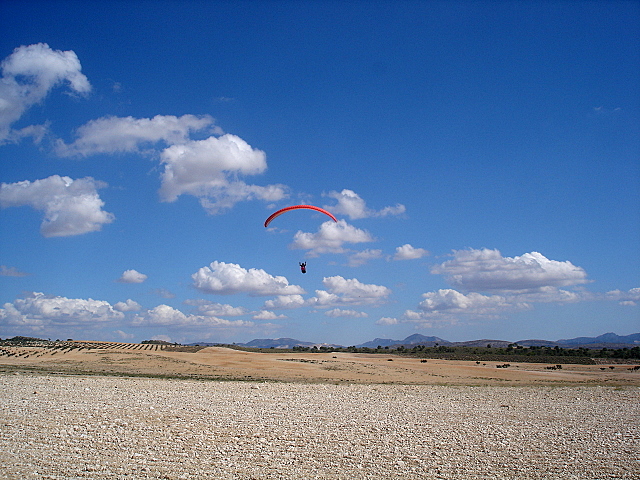 huge landing fields, the largest in Spain ...