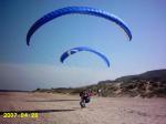 Paragliding Fluggebiet Europa Spanien Valencia,Santa Pola,Den Rückwärtsstart kann man gut am Strand üben.
