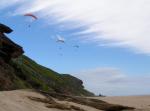Paragliding Fluggebiet Afrika Südafrika ,Wilderness Beach Hotel,Blick vom Stand zum Startplatz