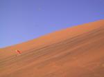 Paragliding Fluggebiet Afrika » Namibia,Sesriem – Dune Himalaya,Jetzt wird es klar, wie klein man als kleiner Flieger neben einer so grossen Duenen werden kann ....