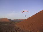Paragliding Fluggebiet Afrika » Namibia,Dune 45,So kann das fliegen hier bei starkem Wind ausssehen.