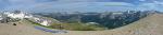 Paragliding Fluggebiet Nordamerika » USA » Wyoming,Jackson Hole Mountain Resort -JHMR,Rendevous Peak: Pano looking  W/NW
(Tetons on right edge of pix)