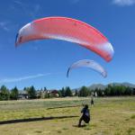 Paragliding Fluggebiet Nordamerika » USA » Idaho,Mt. Baldy,kiting at the LZ