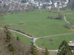 Paragliding Fluggebiet Europa » Schweiz » Zürich,Balderen (Üetliberg),Landeplatz, vom Startplatz aus gesehen
