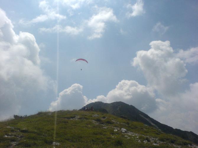 Soaren in Gipfelnähe bei Westwind!