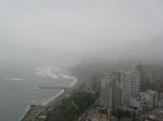 Paragliding Fluggebiet Südamerika Peru ,Miraflores,Mit dem Wind ist auch der Nebel gekommen.