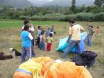 Paragliding Fluggebiet Südamerika Peru ,Abancay,Herzlicher Empfang nach der Landung in Abancay