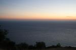 Paragliding Fluggebiet Europa » Griechenland » Westliches Griechenland (Küste und Inland),Vrachos,Blick vom Startplatz Vrachos am Abend aufs Meer - einfach ein Traum.