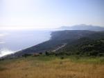 Paragliding Fluggebiet Europa » Griechenland » Westliches Griechenland (Küste und Inland),Vrachos,Blick vom Startplatz über Vrachos