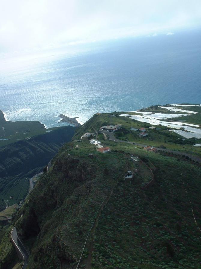Bild vom Startplatz zum Hafen von Tazacorte