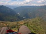 Paragliding Fluggebiet Südamerika » Kolumbien » Santanderes,Cañon de Chicamocha,Blick kurz nach dem Start