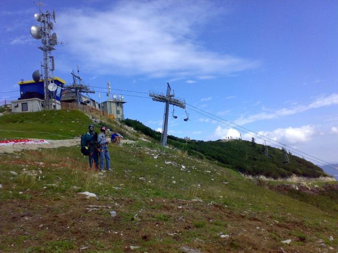 O-SO Startplatz auf der Piste Richtung Mitterbach.
