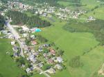 Paragliding Fluggebiet ,,Das Bild zeigt die riesige Landewiese neben dem Alpenbad.